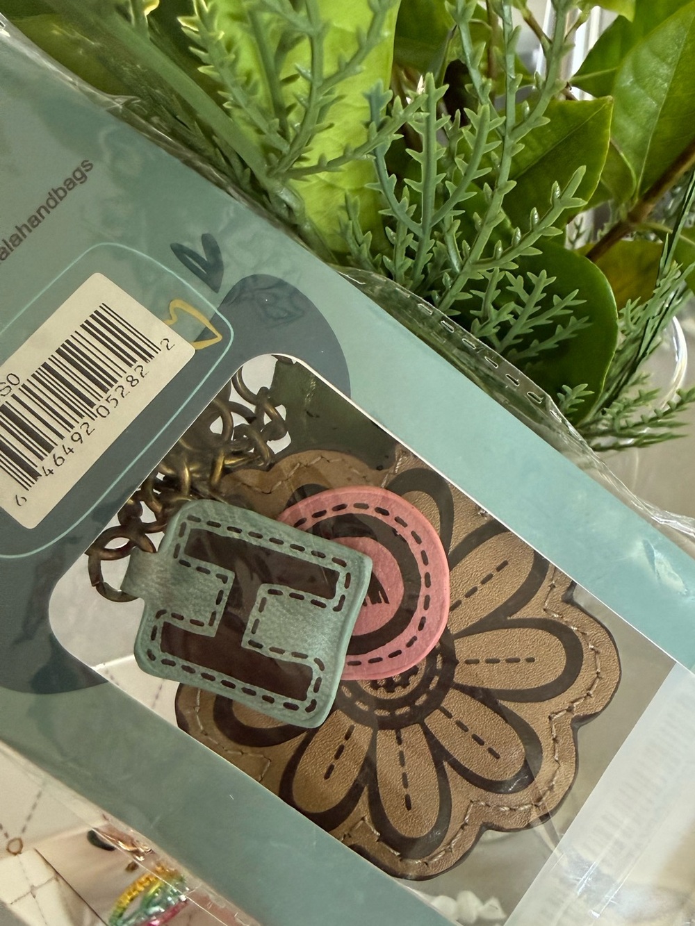 CHALA bag charm keychain daisy /Hope NWT PETA APPROVED! - Picture 11 of 11